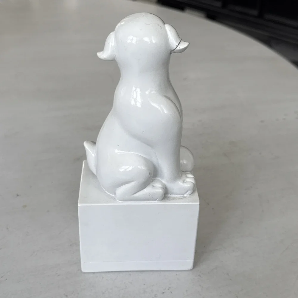 Jonathan Adler Happy Chic Elizabeth Foo Dog Bookend White 8